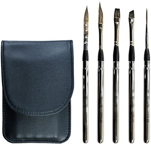 MOKLYF Aquarell-Acryl-Pinsel EIN Pinsel-Set Künstlerbedarf in verschiedenen Formen(