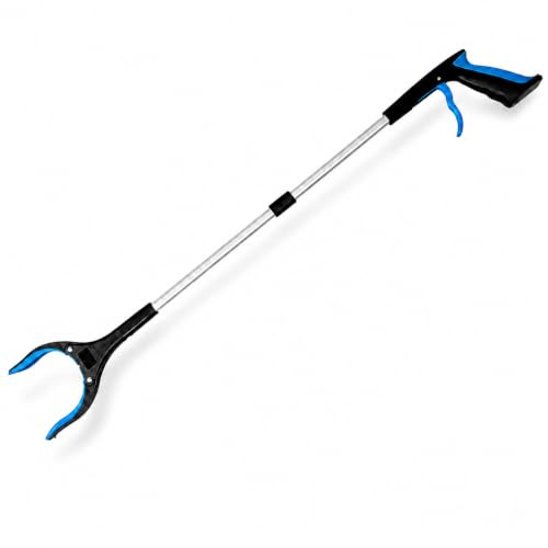 84cm Long Litter Pickers Grabber Stick, Helping Hand Grabber for Disabled, Elderly and Adults Heavy Duty Pick up Stick Grabber-Blue (1)