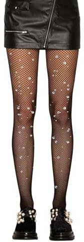 Amexo 2 delar flickor nätstrumpbyxor, gnistrande strassstrumpbyxor för flickor baletttights flickor för barn dans, Svart, 5-9 Years
