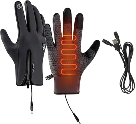 Beheizte Handschuhe Für Damen - Bequeme Beheizte Arbeitshandschuhe | Wiederaufladbare Handwärmer Handschuhe, Thermische Arbeitskleidung, Weiche Beheizte Handschuhe, Wasserdichte Handschuhe,