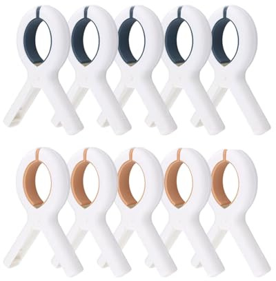 TPZORJX 10 Pinces à linge Grandes pinces à linge pour chaise de plage Pinces à linge de bain Grandes pinces à linge résistantes au vent Serviettes de plage Vêtements