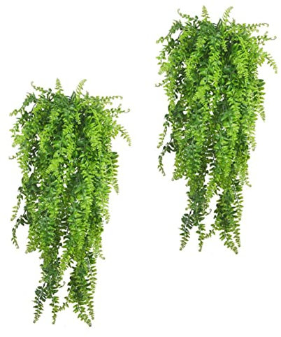 iplusmile 2juegos Planta Artificial De Ratán para Colgar La Pared Decoración Vegetal De Enredadera Colgante para Caja De Reptiles Simulación De Planta De Caja para Reptiles De Ratán Artifici