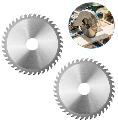 2 Pack 115mm Angle Grinder Wood Blade, 40 Teeth Carbide Teeth Circular Saw Blades 4.5 Circular Saw Blade for Wood Plywood MDF Plastic Veneer Lumber Laminate Carbide Finishing 7/8 inch Arbor 22.2mm