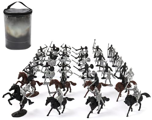 YIZITU 52/60pcs Model Soldat Alte Römische Krieger Krieger Figur Schreibtisch Display Figur Replikate Kuchen Junge Geburtstagsgeschenk Action Figuren Spielzeug Für Boy Actionfiguren