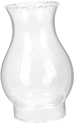 HIAKDOFT Coprilampada in Vetro Artigianale Per Lampada a Olio, Paralume Retrò Per Lanterna a Cherosene Da Campeggio, Accessorio Decorativo Sicuro e Facile Da Installare, Diametro 9.5 Cm