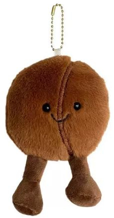 EnixwH Plush Kaffeebohnen, Plüschtiere 12cm Klein Weich und Süß, Plüschtier Cute Plushies Realistisch, Squishy Kuscheltier Cartoon für Geburtstags Kinder