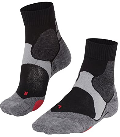 FALKE Unisex Fahrradsocken BC3 U SSO Baumwolle Antiblasen 1 Paar, Schwarz (Black-Mix 3010), 37-38