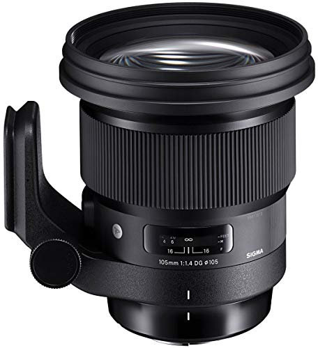 Sigma 259956 105 mm f/1.4-16 Standard Fixed Prime Kamera-Objektiv, schwarz für Sigma Mount