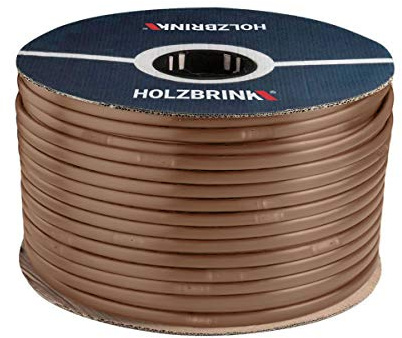 HOLZBRINK Tropfschlauch 5/8 16mm zur Bewässerung Perlschlauch selbstreinigend, für jedes Gefälle, Profi, 50m, HTS01-P