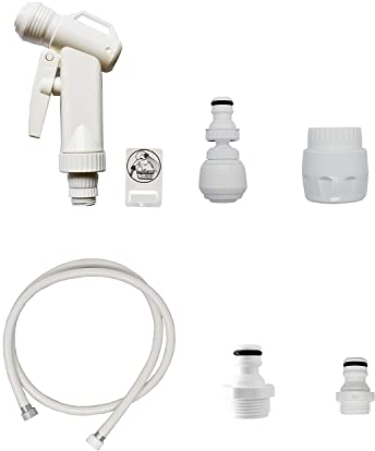 Siroflex 2015/2S Kit Bagno Accessori Lavatesta Completo Made In Italy | Doccetta Per Lavandino Con Raccordo Rapido | Doccetta Per Lavandino | Allaccio Per Tubo Di Carico Di Lavatrice e Lavastoviglie