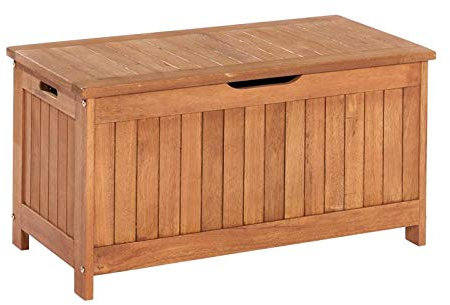 MERXX Kissenbox aus Eukalyptusholz, ca. 88x45x45 cm