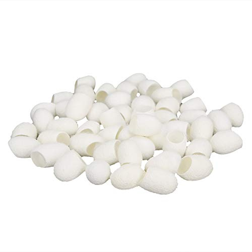Cocoons de seda naturales para exfoliación, 50 piezas | Exfoliación profunda, limpieza de poros, eliminador de puntos negros, material de seda , fácil de usar, compacto y ligero.