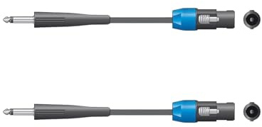 Simply Sound 2x Citronic Audio Speakon to Jack 3M Speaker Cable Lead DJ Disco Studio