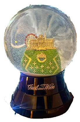 Palla di vetro con neve VIENNA, palla di vetro neve WIEN, snowglobe palla di neve, accessorio natalizio