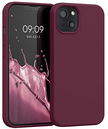 kwmobile Handyhülle für iPhone 13 Hülle, für iPhone 13 Case - Hülle Silikon - kabelloses Laden - Tawny Red