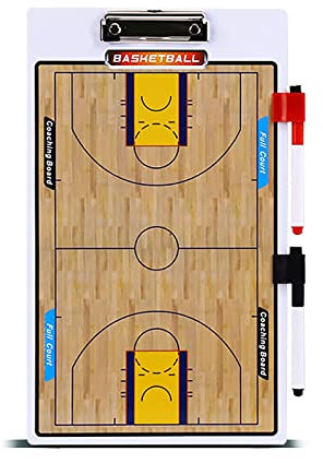 REALN Pizarra Táctica de Baloncest, Pizarra Baloncesto Entrenador, Reescribible Equipo Táctico, Artículos Deportivos