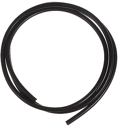 QUARKZMAN PU Trasmissione Cinghia Poliuretano Rotondo Cinghie 5mm Dia 3.3ft(1 Meter) Lunghezza Liscio Superficie Uretano Cintura per Trasmissione Trasmissione, Nero