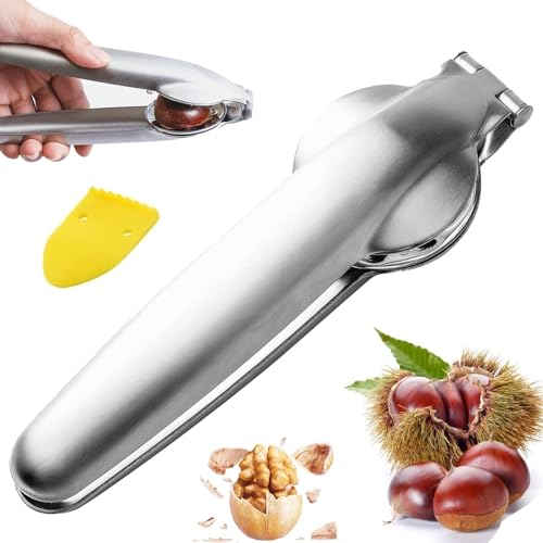 GUIANLOU Maronizange,Maroni Schneider Edelstahl,Kastanienöffner,Kastanie Schneider,Maronen Messer,Kastanien Schneider Chestnut Cutter Kastanienmesser Kastanienzange Nussknacker,Für Kastanien,Nüsse