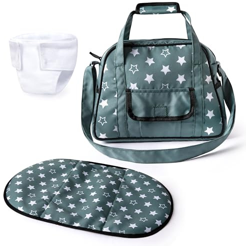 Bayer Design 69058AA Bolso Cambiador para muñecas, Cambiador, pañal muñeco, Accesorios para muñecas