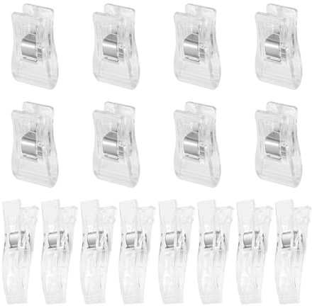 SLAXJNE 16 Stück Jalousie-Clips, Vorhang-Clips, Kunststoff-Clips, Clip-Set