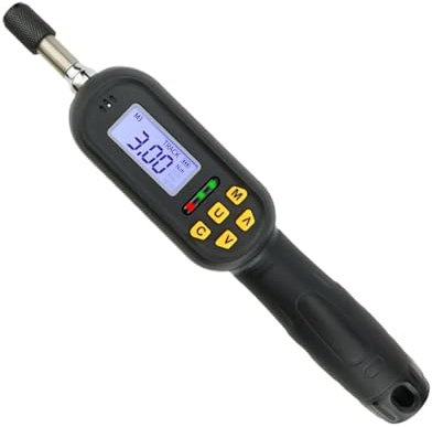 Folisila Destornillador dinamométrico Juego de Destornilladores dinamométricos Digitales de 0,3-6 N.m Herramientas manuales de Alta precisión de 1/4 con 10 Puntas(0.3-6N.m)