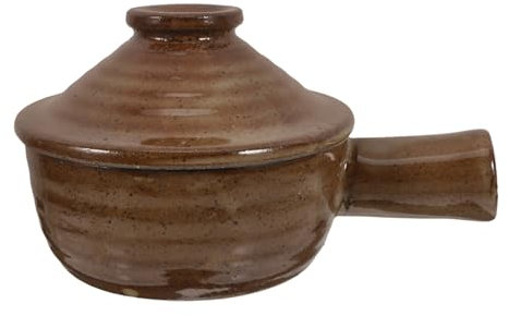 Holibanna Cazuela De Cerámica Con Tapa 1.5 l Resistente Al Calor Para Horno y Microondas, Olla Doméstica Para Guisos y Sopas Saludables, Utensilio De Cocina Para Uso Familiar