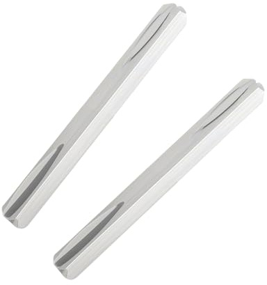 Silkwish 2 perni quadrati da 8 mm x 80 mm per maniglie delle porte – acciaio quadrato per maniglia maniglia maniglia della porta – Targhetta lunga BB/PZ – asta di ricambio per maniglia della porta