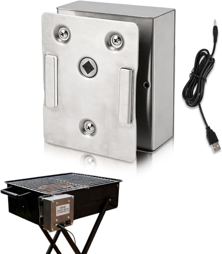 Motore Di Girarrosto A Griglia, Motore Per Girarrosto Motore Per Spiedo Di Ricambio Universale Lega Di Alluminio Da 70 Kg Carico 12v A Potenza Grande Barbecue Cc Girarrosto Girarrosto Elettrico
