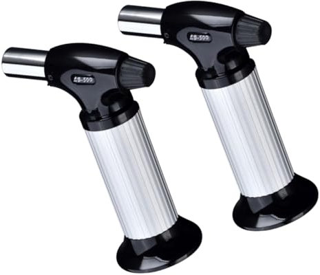 KONTONTY 2 Pezzi Strumento Per Saldatura Accenditore Per Barbecue Alta Temperatura Leggero Design Ergonomico Antivento Accensione Elettronica Completamente Automatica Potente E Concentrata