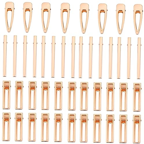 WOFASHPURET 50stücke Metallclip Haarspangen Kit Diy Friseurspange Entenschnabel Accessoire Haarnadel Zubehör