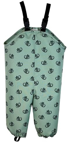 BEEBIP Salopette Impermeabile in Tessuto Tecnico – Fatta con Amore in Italia, Certificata Waterproof, Leggera e Resistente, Ideale per Le Avventure all’Aperto dei Bambini (1–3 Anni)