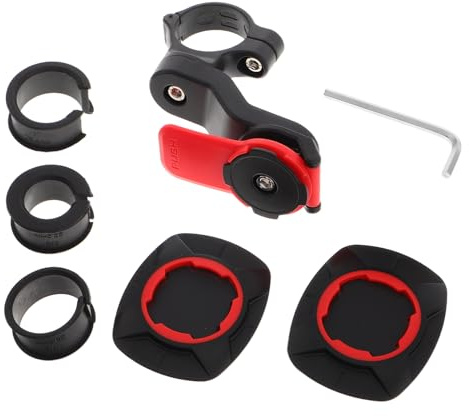 LOORGVEL Supporto per Telefono per Moto con Ammortizzatore Antivibrazione Assorbimento degli Urti per Manubrio Bici Set da 2 Pezzi con Smorzatore di Vibrazioni per Guida Stabile e Sicura