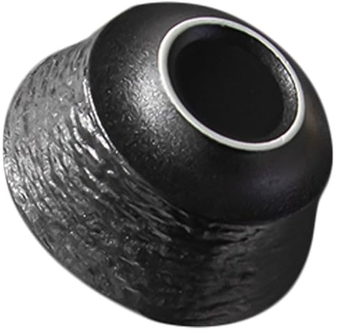 IMIKEYA Bol à Raser en Céramique Naturelle 115 CM Noir Pierre Bol à Mousse à Raser pour Hommes Équipement de Rasage Compact pour Voyage et Soins Peau