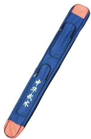 PBWERIGL Borsa per Scherma, Borsa for Spada Tai Chi Multicolore a Strato Singolo e Doppio 108 cm(Blue,Double Layer)