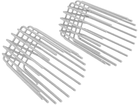 Riuulity Protège-gouttière en Acier Inoxydable, Grille Anti-oiseaux 75mm, Hauteur Réglable Robuste avec Cadre soudé en Tige Ronde Pleine de 3mm pour Descente Pluviale