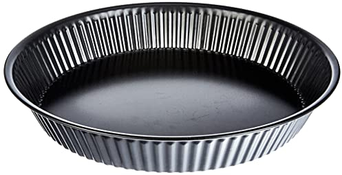 Guardini, Stampo crostata Ø 24 cm, Acciaio con rivestimento antiaderente, Nero, Made in Italy, Linea Gardenia