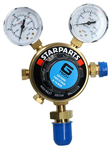 Ossigeno O2 regolatore Due stadi 2 indicatore gas bottiglia 300 Bar saldatore