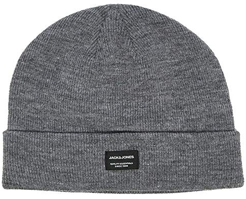 JACK & JONES Cap mit Logo-Label, Short Grey Melange, One Size