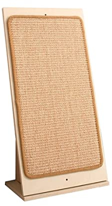 Kratzbrett Kratzpappe Vertikales Kratzbrett Für Katzen, Sisal-Pad, Krallenschärfer, L-förmiger Massivholz-Katzenbedarf Für Indoor-Katzentrainingsspielzeug Kratzmatte Kratzbrett Katze ( Size : 22*16*50