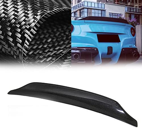 WOHOOD Accesorios Alerón Trasero para Ferrari F12 2011-2016 Fibra De Carbono Real para Carrocería De Coche Tapa Trasera para Maletero Tapa Embellecedora Divisor Superior Labio