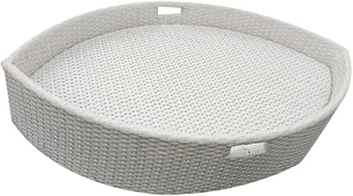 CAFIEDR Vassoio Galleggiante per Piscina 90X60X20 cm Vassoio diamantato, Piatto Galleggiante per Acqua in Rattan Fatto a Mano, Piscina dell'hotel con Piatto per Frutta ad Acqua (14 90 x 60 x 20 CM)