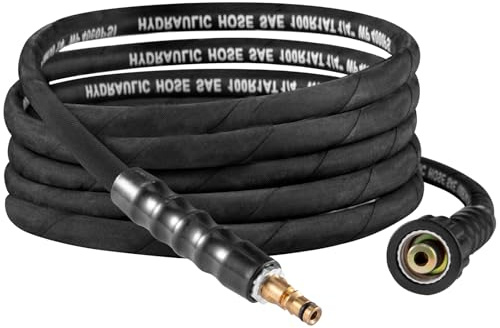 YORKING Pressure Washer Hose Drain Cleaning Kit 5M Hose with M22 Thread Quick Coupling Type Water Pipe High-Pressure Hose for Karcher (5M Type1)