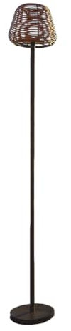 Lumisky Lampadaire nomade design poly rotin pour extérieur LED MIDY BOHEME H120 cm