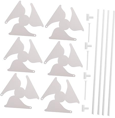 ibasenice 10stücke DIY Papierwindmühle Junge Mädchen Malen Windrad Pädagogisches Spielzeug Aus Hochwertigen Materialien Für Hand-Augen-koordination Und Kreative Entwicklung