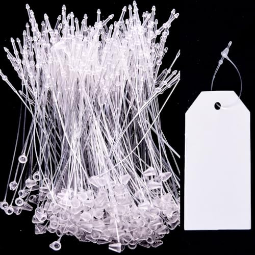 Kunststoff-Verschlüsse, 8,5 cm, transparente Schnappverschluss-Nadeln, Sicherheits-Schmuckanhänger, Schlaufe für Preise, transparente Preisschilder, Schlaufe für Kleidung, Handwerk, Preisschild, 1000