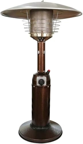 Tabletop Gas Patio Heater, Portable Outdoor Stainless Steel Home Burner, Propane Or Butane Gas Bottle Low Energy