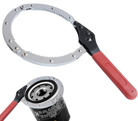 Kettenschlüssel für Ölfilter – vielseitiges Werkzeug verstellbar für Demontage und Reparatur von Autos, Ölfilter und Rohrverbindungen – für Mechaniker, Klempner, Heimwerker, LKW, Ma
