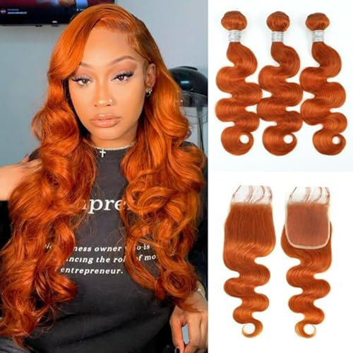 FUIBEJAE Paquetes de Cabello Humano Rizado Suelto con Ondas Profundas y Cierre #350 Paquetes de Cabello Humano con Cierre de Encaje Brasileño Virgen de Calidad para Mujeres Negras,20 22 24+20closure