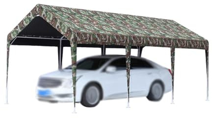 Robuste, Wetterfeste Carports Mit Metallrahmen Für Den Außenbereich, Geeignet Für Traktoren, LKWs, Wohnmobile Und SUVs(Style 1)