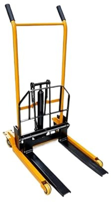 Apilador de plataforma elevadora manual desmontable con ruedas giratorias Transpaleta elevadora de material hidráulico for taller